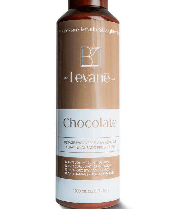 Levane Lab Chocolate hair product bottle on a white background