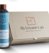 Levane Lab light blue bottle and packaging on a white background
