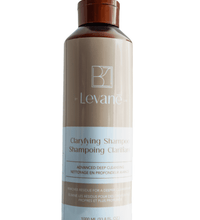 Levane clarifying shampoo bottle on a white background